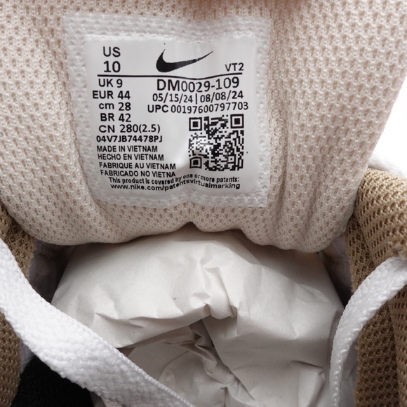 NEW Men's Nike Air Max 90 Premium Sneakers DM0029-109 Summit White/Black - Picture 6 of 9